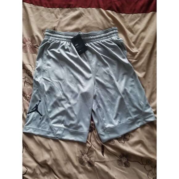 Jordan Rise Striped Triangle Basketball Shorts Men's Size Large  Color: Wolf Gra - Picture 10 of 11